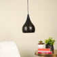 ELIANTE Black Metal Hanging Lights for Home, Office, Bedroom, Drawing Room & Lobby- Without BULB-Bellon-1LP-Bk | by Jainsons Lights