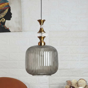 ELIANTE Povque Iron Hanging Light Vintage Decorate Hanging Lamp for Farmhouse Living Room Bedroom Corridor up to 3 years warranty by Jainsons Lights - with LED Lamp(s) Included - JS-1322-HL-SMOG