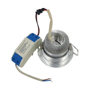 Autonix 5w Silver Body COB Downlight | White LED Color | Round Recessed Tiltable | White Led