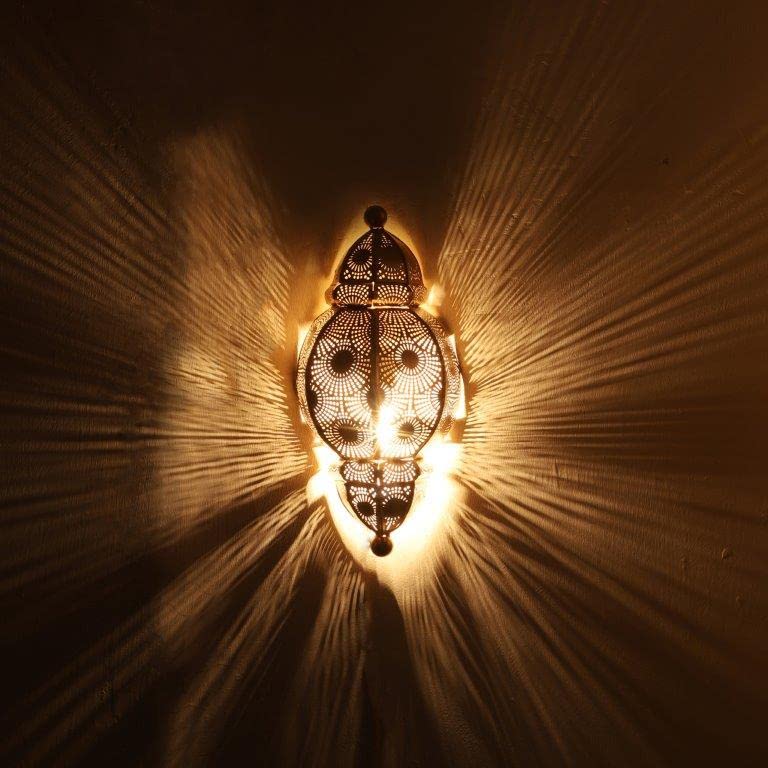 ELIANTE Metal Wall Light Golden for Living Room, Bedroom, Dining Room, Kitchen | by Jainsons Lights