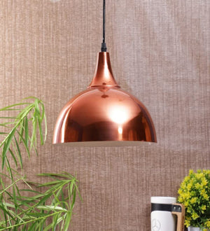 ELIANTE Gold Metal Hanging Light by Jainsons Lights - Without Bulb - 10"-Shade-Copper | by Jainsons Lights