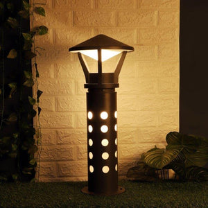 ELIANTE Gris Aluminum Die Cast Bollard Light Gray for Living Room, Bedroom, Dining Room, Kitchen | by Jainsons Lights
