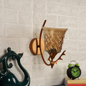 ELIANTE Dorada Metal Wall Light Gold for Living Room, Bedroom, Dining Room, Kitchen | by Jainsons Lights