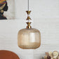 ELIANTE Povque Vintage Hanging Pendant Light Gold Finish Iron with Gold Glass Shade E27 Holder Decorative Ceiling Light for Living Room & Restaurants up to 3 years warranty - with LED Lamp(s) Included - JS-1322-HL-Gold