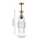 Eliante Fluted Pendant Light – Clear Glass, Gold Metal (80127-1LP-Clear)