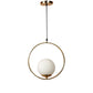 Oro gold metal Hanging Light - 626-1P-GD - Included Bulbs