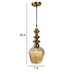 Dorada Antique Gold Metal Hanging Light - 628-1LP - Included Bulbs
