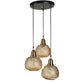 Dorada Antique Gold Metal Hanging Light - 629-3LP - Included Bulbs