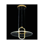 Eliante Oval LED Ring Pendant Light – Clear Acrylic, Metal