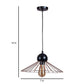 ELIANTE Copper Iron Base Copper Iron Shade Hanging Light - 633-1Lp-Copper - Bulb Included