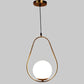 Oro gold metal Hanging Light - 641-1P-GD - Included Bulbs