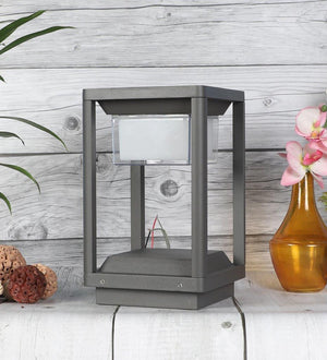 ELIANTE Grey Aluminium Outdoor Gate Light - 6430- 7WATT