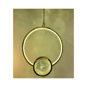 Eliante French LED Ring Pendant Light – Clear Acrylic, Metal