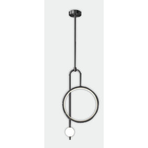 66365/1-Black Led Hanging light