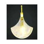 Eliante Textured Glass Pendant Light – Clear, Metal