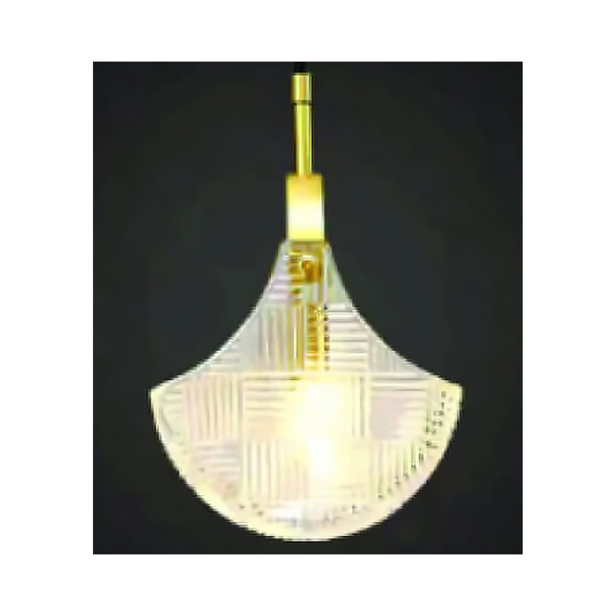 Eliante Textured Glass Pendant Light – Clear, Metal