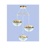 Eliante Ring Cluster Pendant Light – Clear Glass, Metal