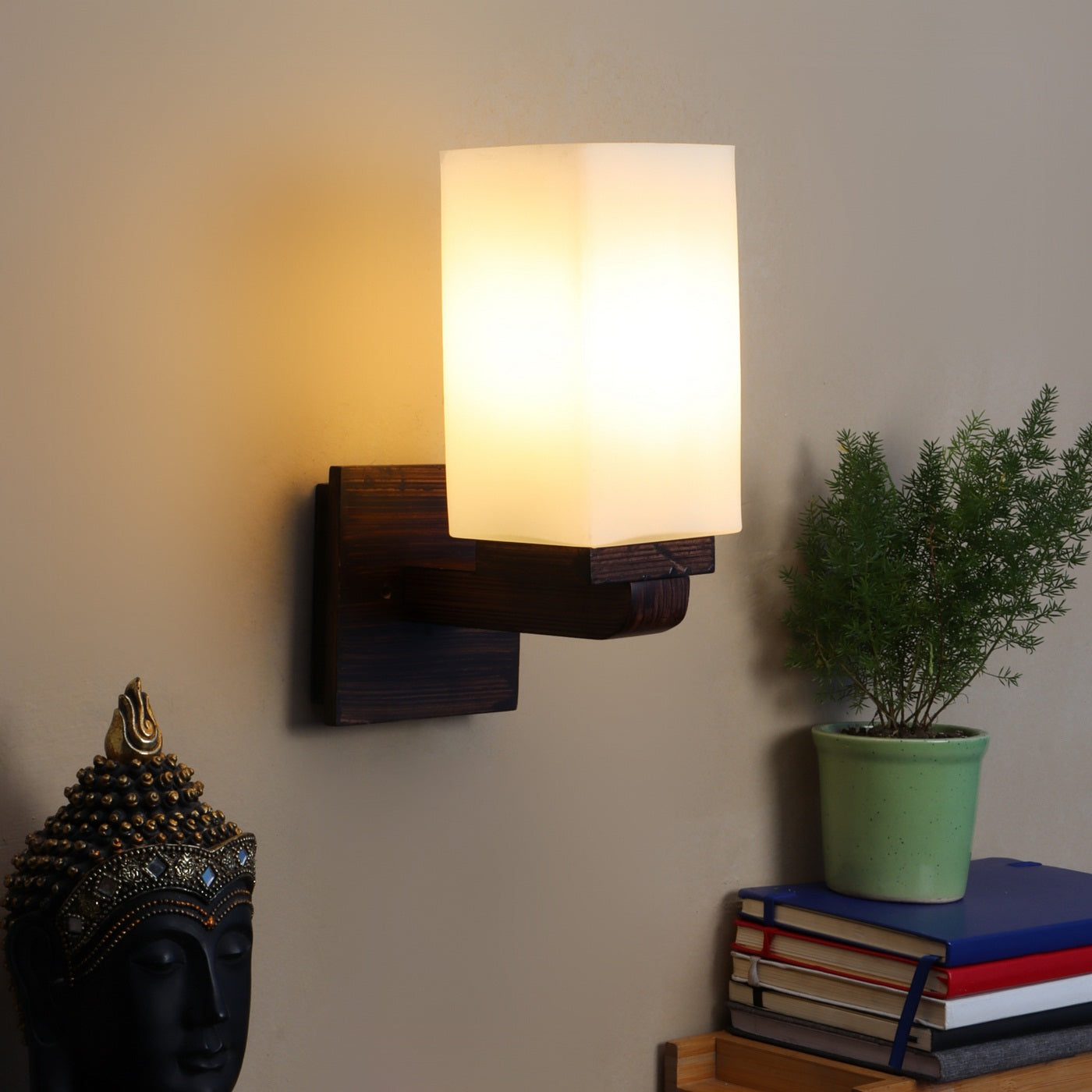 Wooden Wood Wall Light - 69-1W - Included Bulb