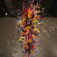 Cascade Glass Art Chandelier – Handcrafted Elegance in Blown Glass Design