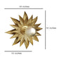 Golden Metal Wall Light  - 6017 - Included Bulb