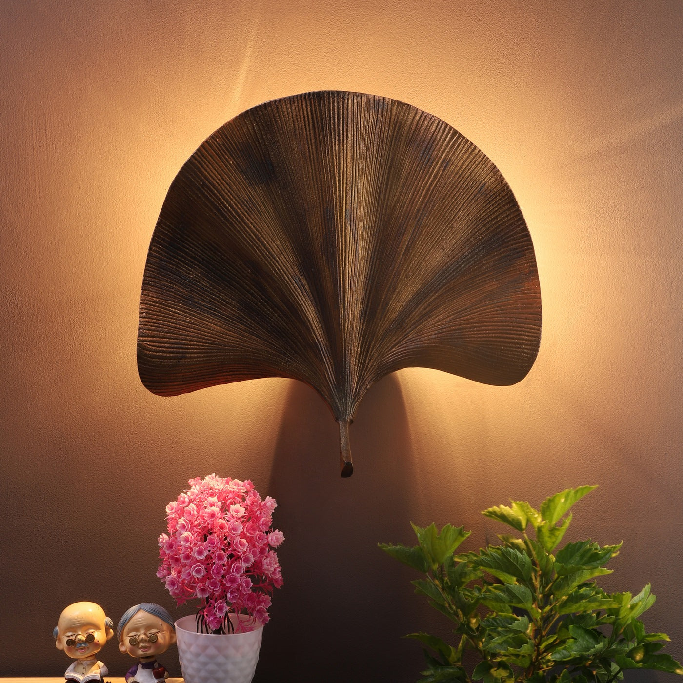 Antique Brass Metal Wall Light -7019-2w - Included Bulb