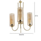 Gold Metal Hanging Light - JSMD-703-3lp - Included Bulb