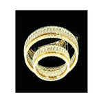Eliante Ring LED Ceiling Light – Clear Crystal, Metal