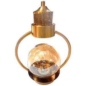 ELIANTE by Jainson Lights | Metal Gold Base Wall Light | Smoke-Gold Glass Shade | Inbult LED - Warm White | CC-B281-1