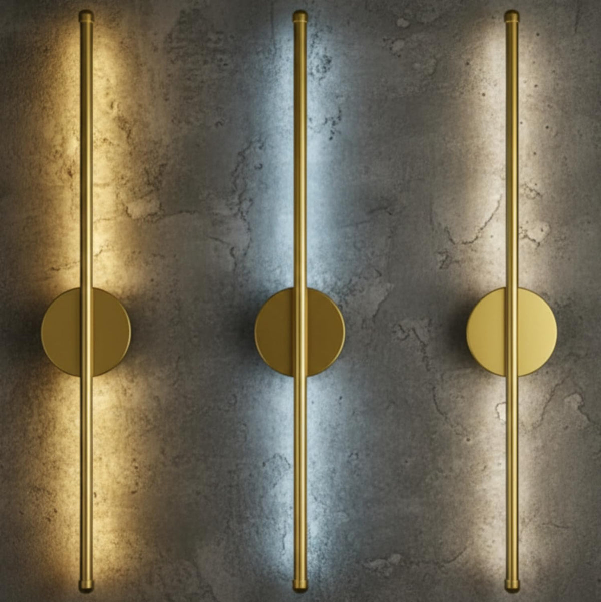 Eliante Long LED Wall Highlighter – Gold, 3-in-1 (12W-Hilighter-3in1-GD)