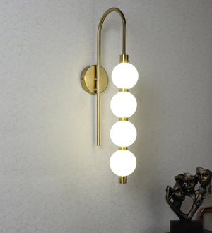 ELIANTE Ornix Wall Light | Inbuilt LED | Gold Iron | 3-in-1 Color Temprature - Warm White, Neutral White & Cool White | Ideal for Home & Hospitality Use