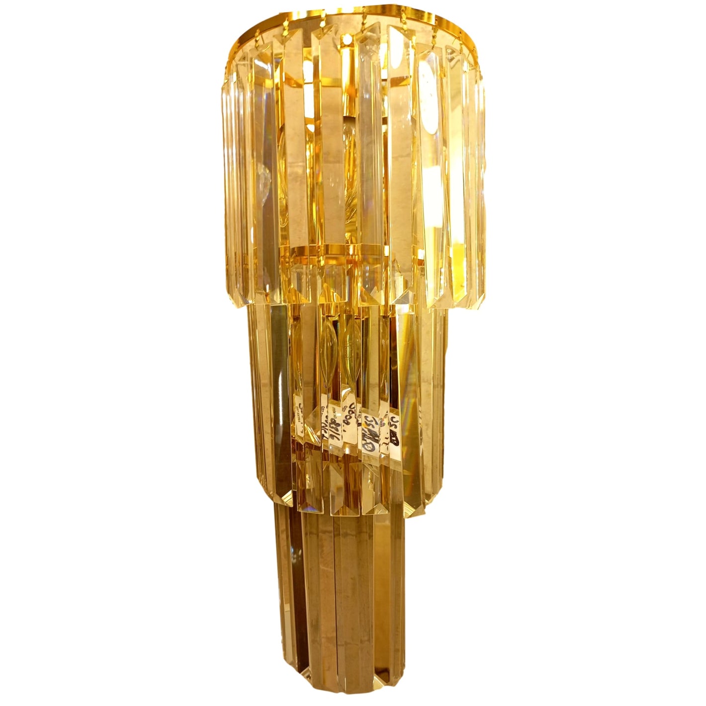 ELIANTE by Jainson Lights | Metal Gold Base Wall Light | Clear Cristal Shade | E-27 Holder | Without Bulb | CC-8316