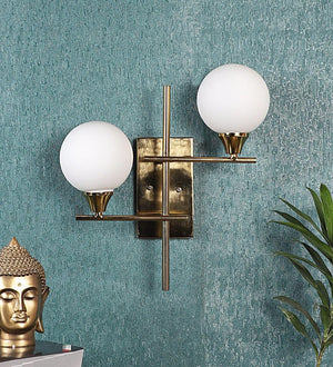 ELIANTE Antique Gold Iron Wall Light - 715-2W