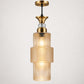 Eliante Fluted Pendant Light – Gold Glass, Gold Metal (80127-1LP-Gold)