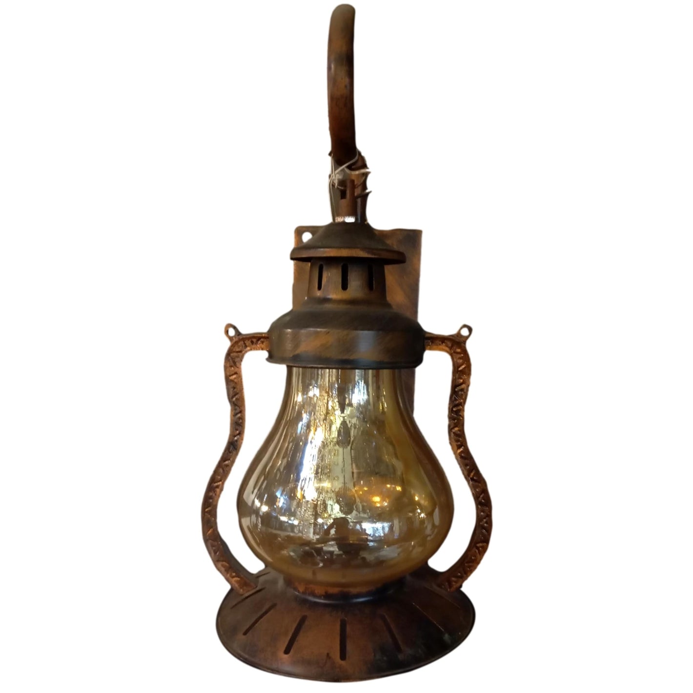 ELIANTE by Jainson Lights | Metal Copper Finsh Base Wall Light | Clear Glass Shade | E27 Holder | Without Bulb | CC-MH096