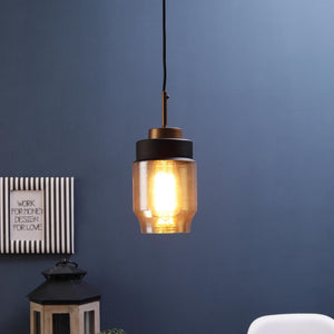 ELIANTE Golden Glass Hanging Lights for Home, Office, Bedroom, Drawing Room & Lobby- Without BULB-GH-5013-HB | by Jainsons Lights