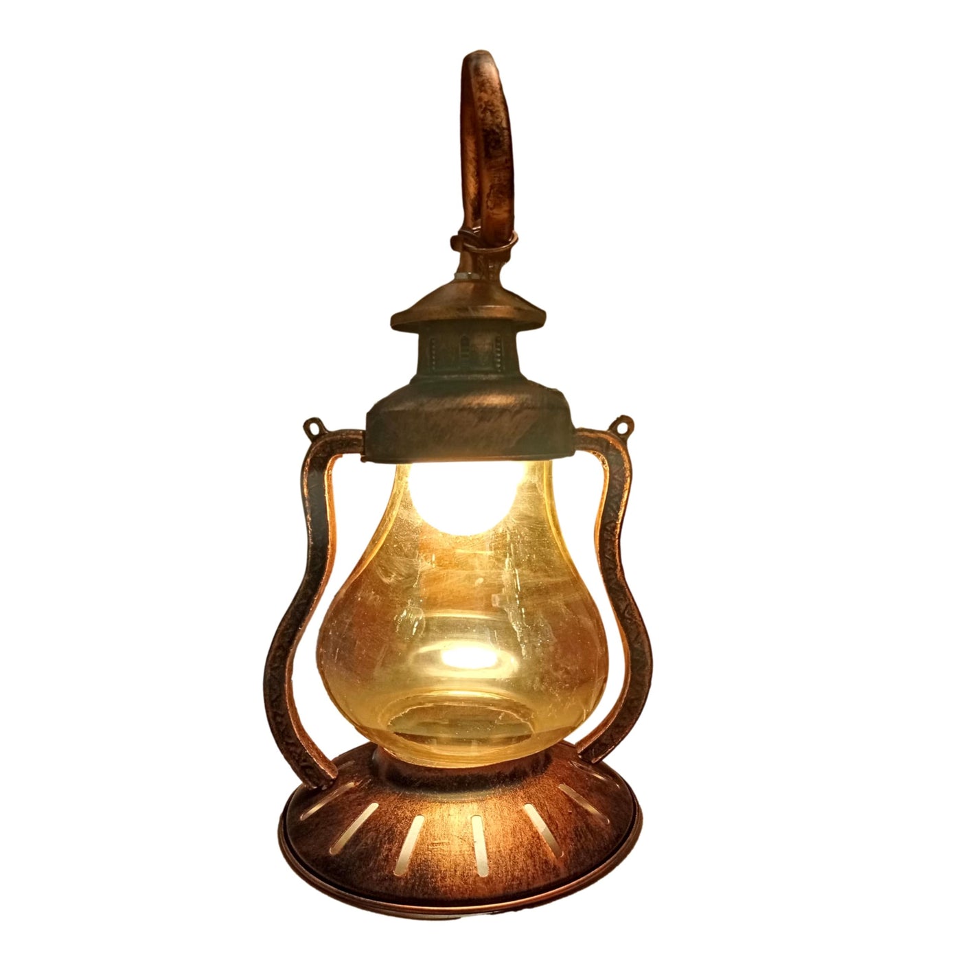 ELIANTE by Jainson Lights | Metal Copper Finsh Base Wall Light | Clear Glass Shade | E27 Holder | Without Bulb | CC-MH096