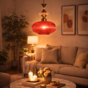 ELIANTE Povque Iron Hanging Light Vintage Decorate Hanging Lamp for Farmhouse Living Room Bedroom Corridor | by Jainsons