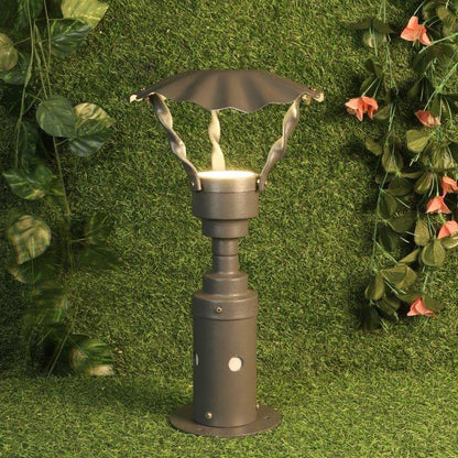 ELIANTE Grey Aluminium Gate Light -Parachute-G-L - Without Bulb | by Jainsons Lights