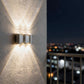Eliante Up-Down Outdoor Wall Light – Grey, 3-Way (42473-3-7W-WW-GREY)