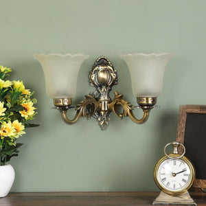 ELIANTE - Antique Brass Metal Wall Light - NO-1-2W - by Jainsons Lights - Without Bulb | by Jainsons Lights