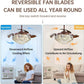 JS-FO - FI-7778 High Speed Crystal Chandelier Fans Coffee Finish Acrylic Blades Size 1070mm
