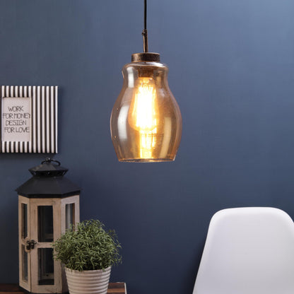 Golden Glass Hanging Lights for Home, Office, Bedroom, Drawing Room & Lobby- Without Bulb-DHOLOK-HL | by Jainsons Lights