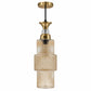 Eliante Fluted Pendant Light – Gold Glass, Gold Metal (80127-1LP-Gold)