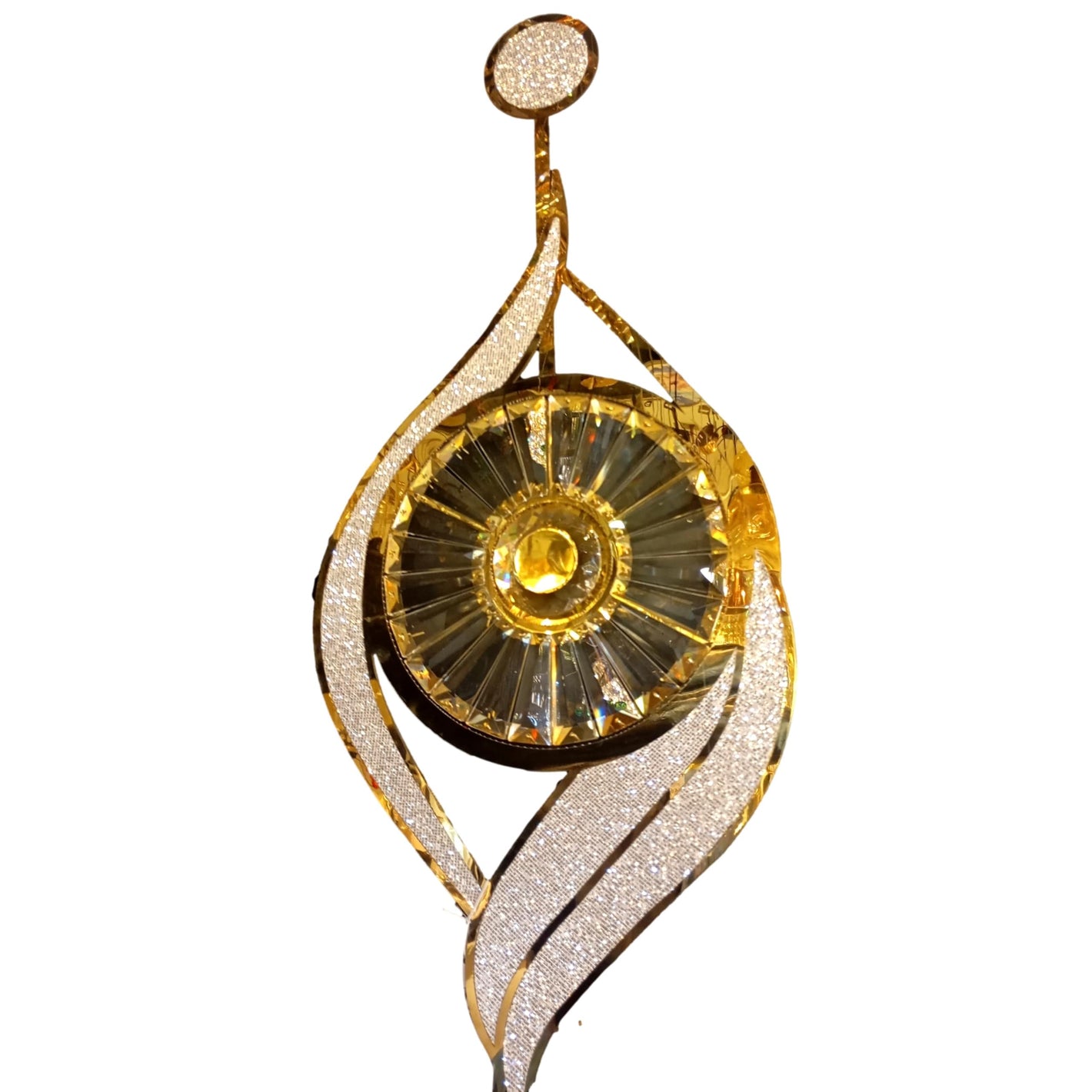 ELIANTE by Jainson Lights | Metal Gold Base Wall Light | Transperent Glass Shade | Inbult Led - 3in1 - Warm/Neutral/White | CC-HL8120