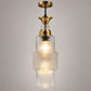 Eliante Fluted Pendant Light – Clear Glass, Gold Metal (80127-1LP-Clear)