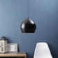 ELIANTE -Modern Black - Gold Metal Single Hanging Light by Jainsons Lights - BK-HALMET-Gold - Without Bulb | by Jainsons Lights