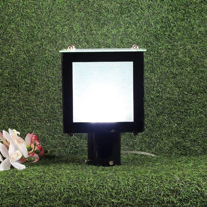 ELIANTE Black Iron Base Frost Acrylic Shade Gate Light - Lite-House-Gl - Inbuilt LED | by Jainsons Lights