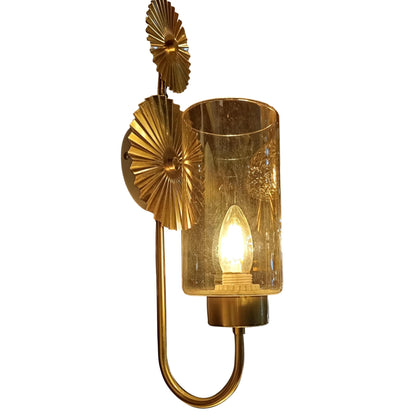 ELIANTE by Jainson Lights | Metal Gold Base Wall Light | Gold Glass Shade | E-27 Holder | Without Bulb | CC-6278