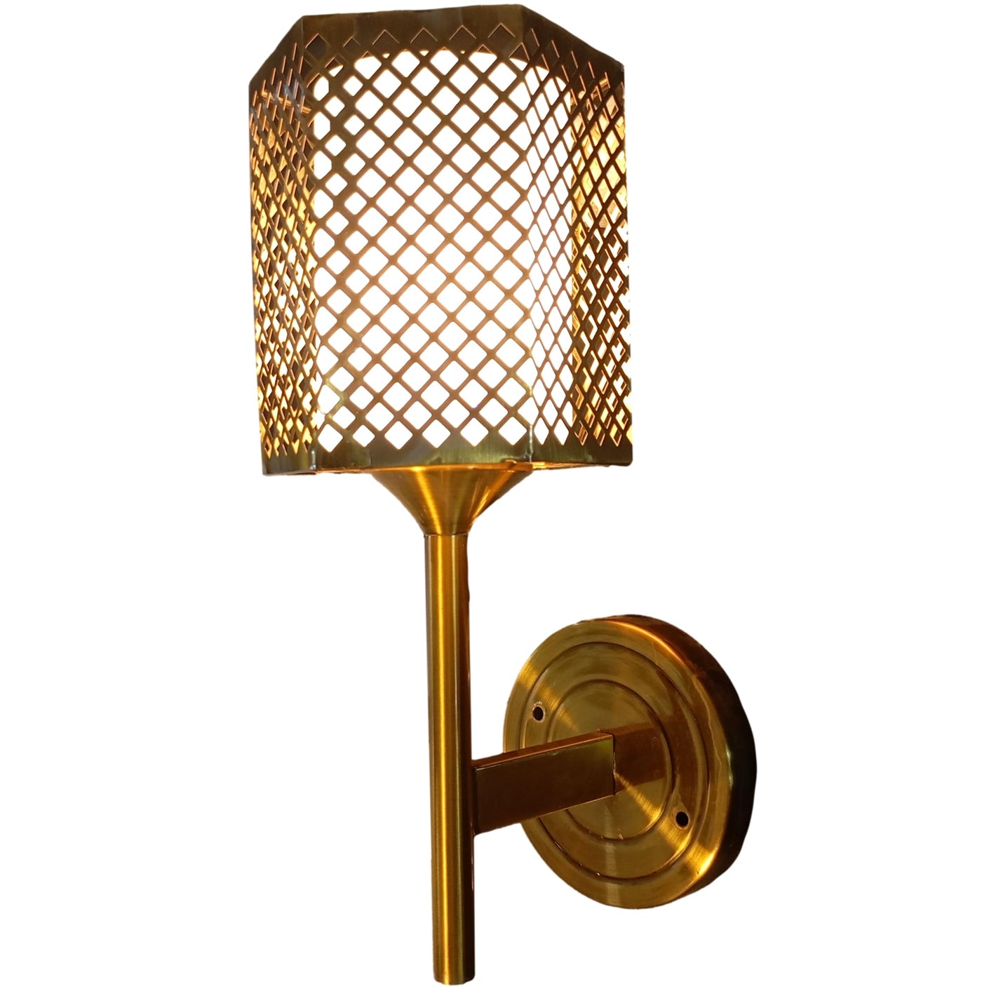 ELIANTE by Jainson Lights | Metal Gold Base Wall Light | Gold Metal Shade | E-27 Holder | Without Bulb | CC-N-702