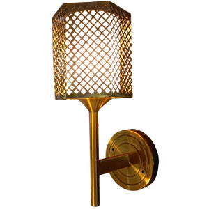ELIANTE by Jainson Lights | Metal Gold Base Wall Light | Gold Metal Shade | E-27 Holder | Without Bulb | CC-N-702